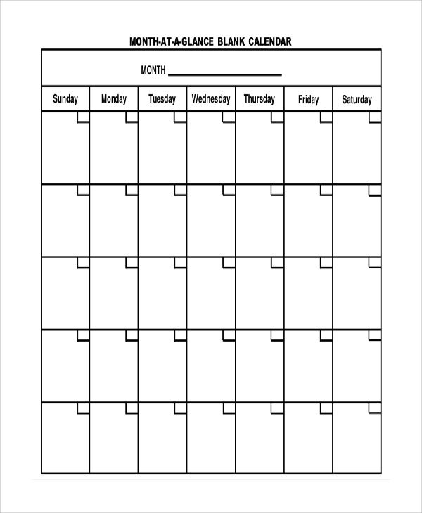 6 Month Calendar Template | Example Calendar Printable