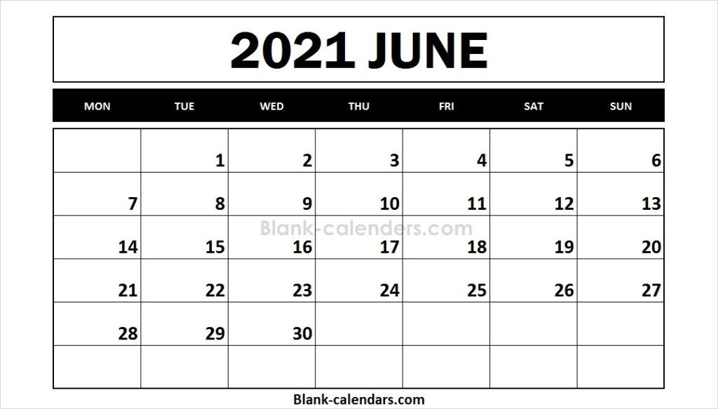 Free Printable 2021 Calendar June | 2021 Calendar, Yearly