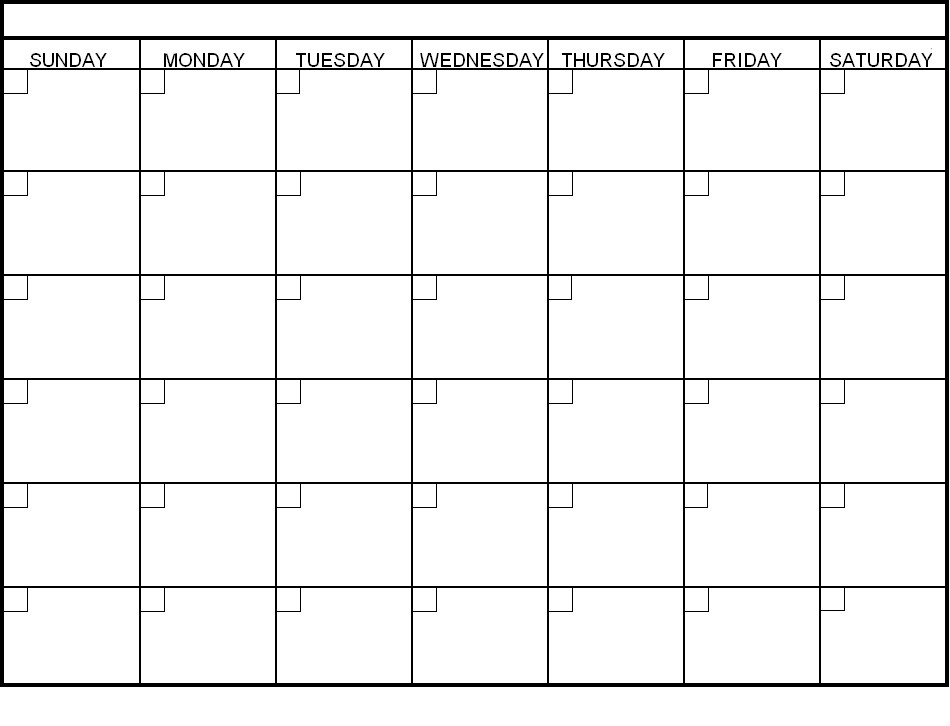Free Printable Blank Calendars To Fill In :-Free Calendar