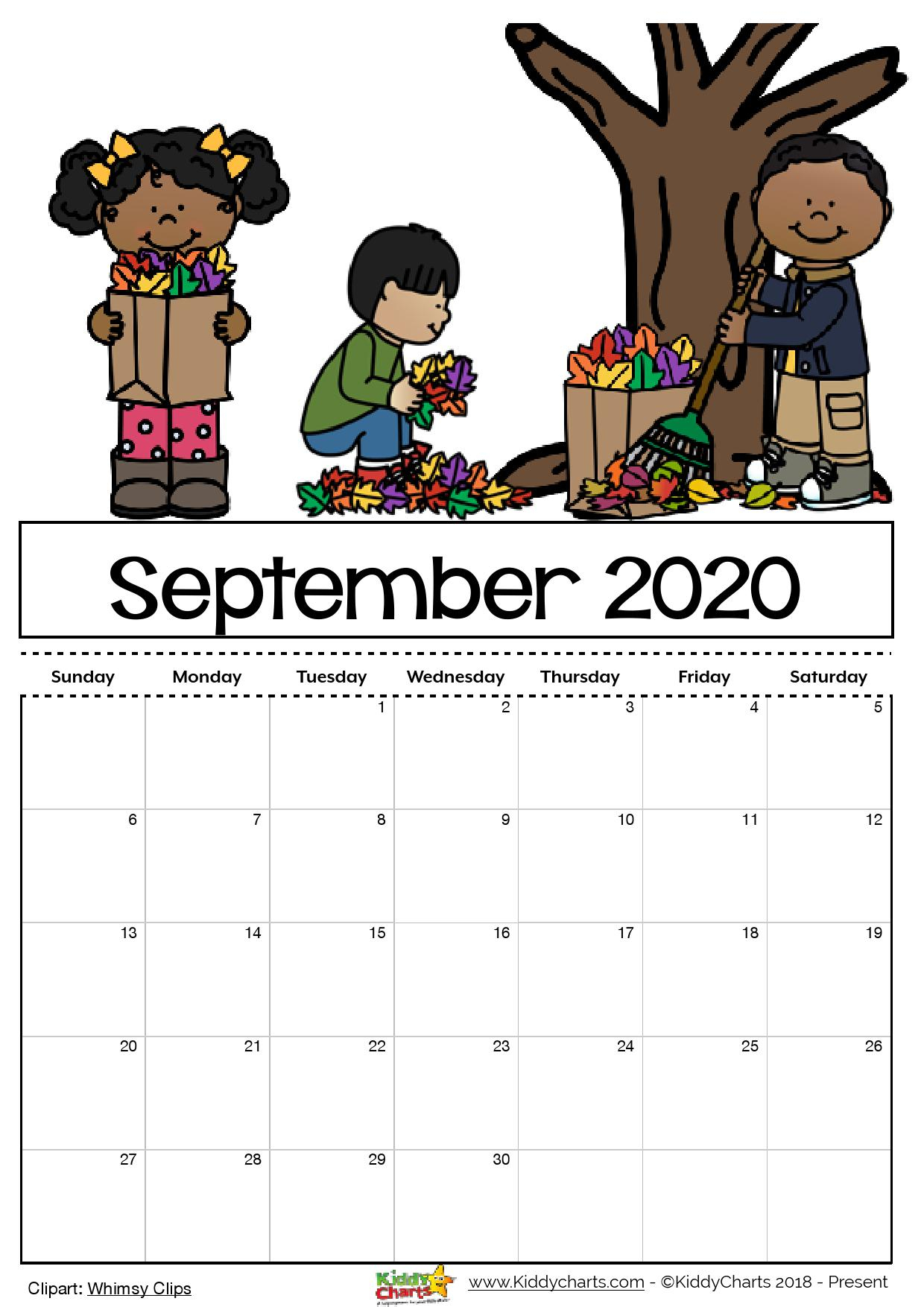 Free Printable Calendar 2020 Kids | Example Calendar Printable