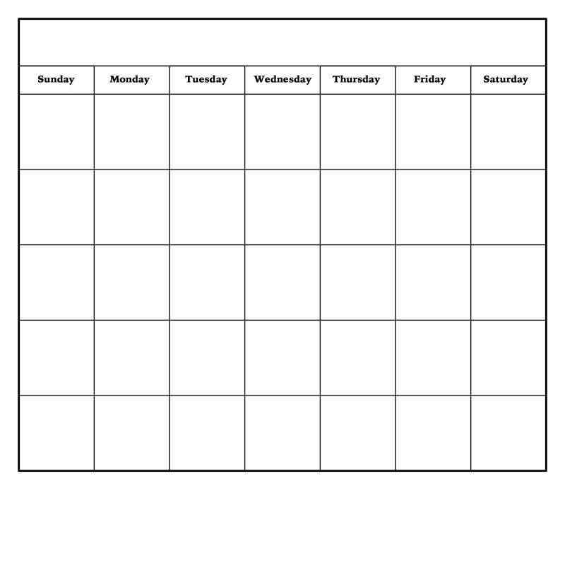 Full Page Blank Calendar Template New Diy Dry Erase