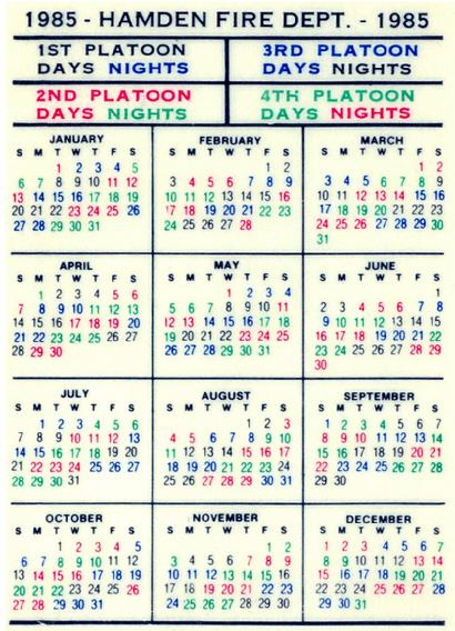 Houston Fire 2021 Shift Calendar | Printable Calendar 2020