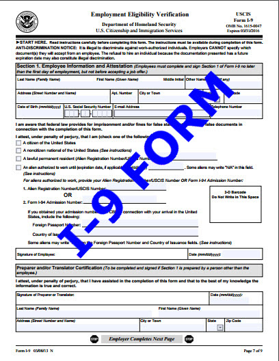 I9 Form Sample | Amulette