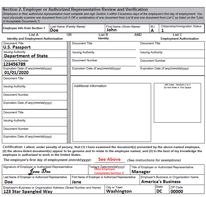 Fillable I 9 Form 2021 Pdf I9 Form 2021 Printable Vrogue 1670