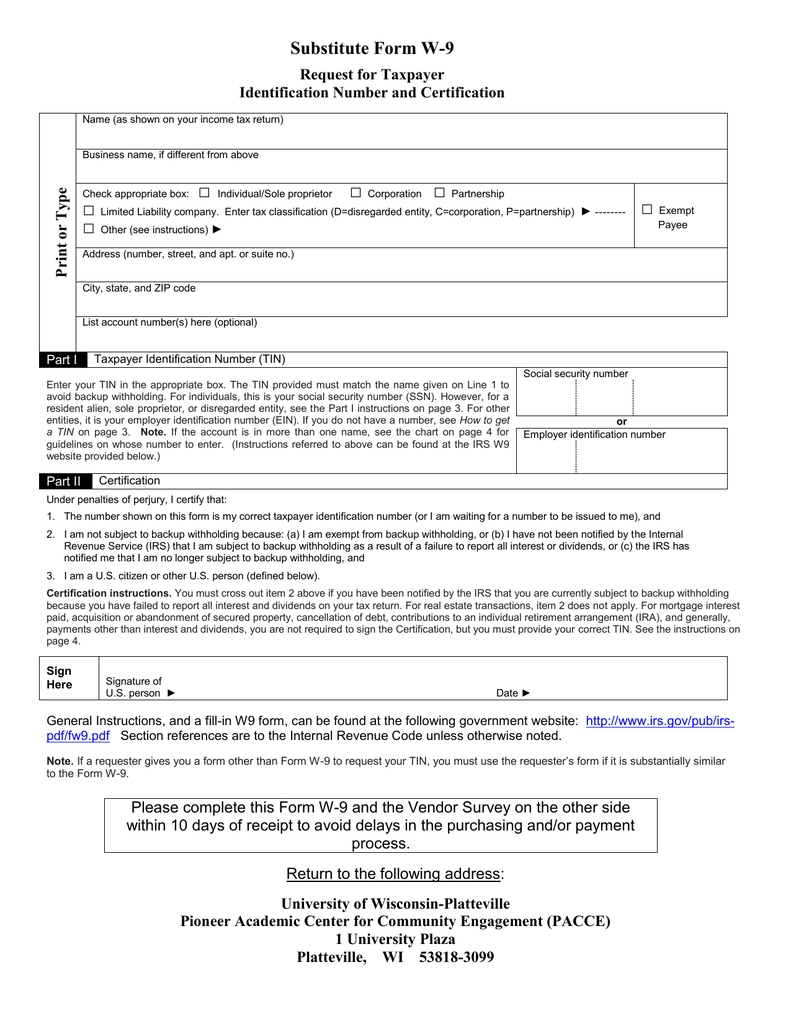 Irs W-9 Form 2021 Printable Pdf | Calendar Template Printable