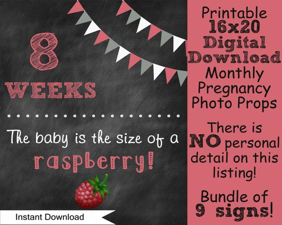 Items Similar To Printable Pregnancy Countdown Without