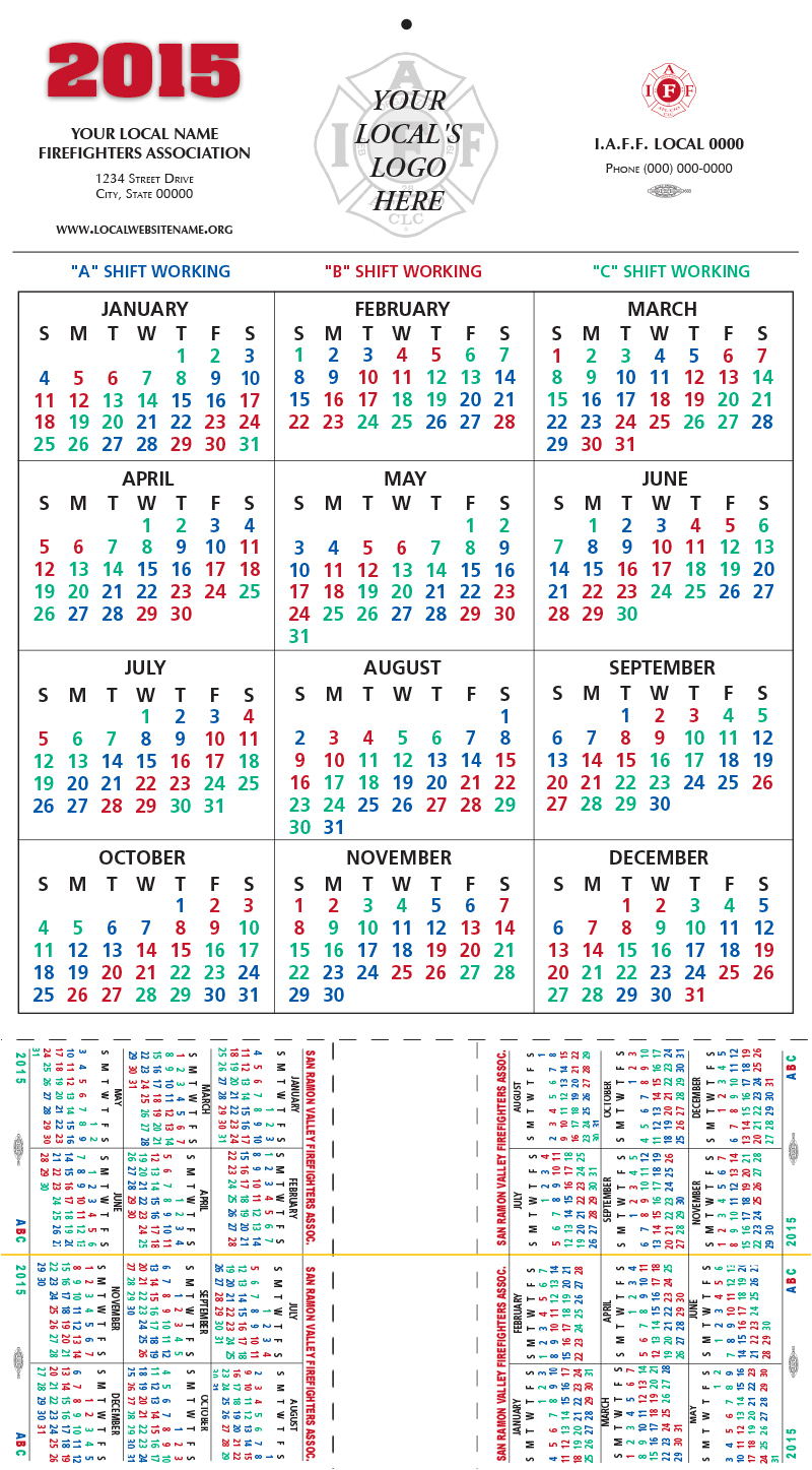 Printable Firefighter Shift Calendar - Calendar Printable Free